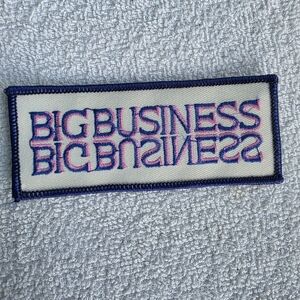Vintage Disney Big Business Collectible Blue and Pink Patch New